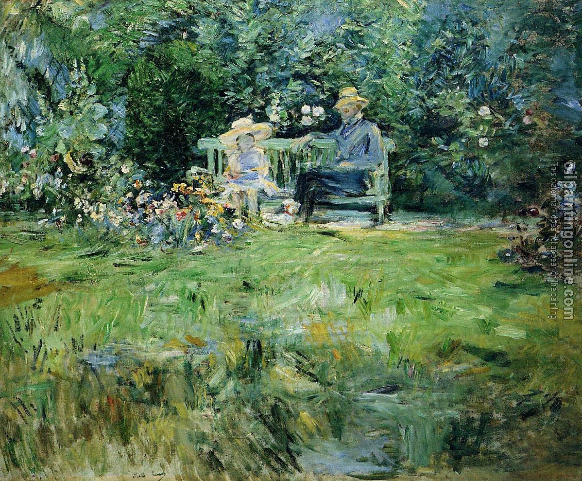 Morisot, Berthe - The Lesson in the Garden